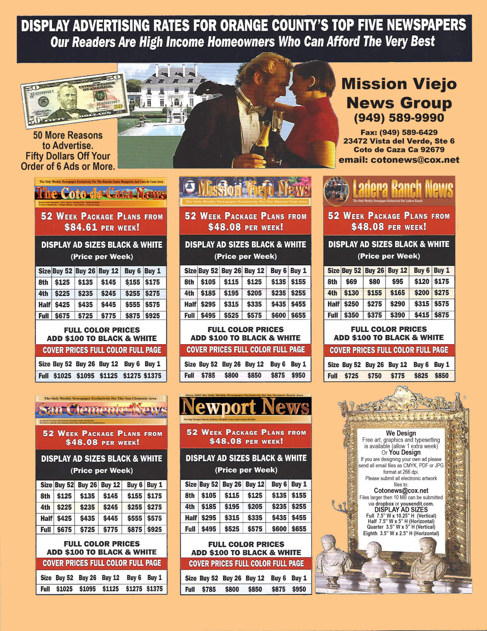 Display Advertising Rates 2020 8-7-20